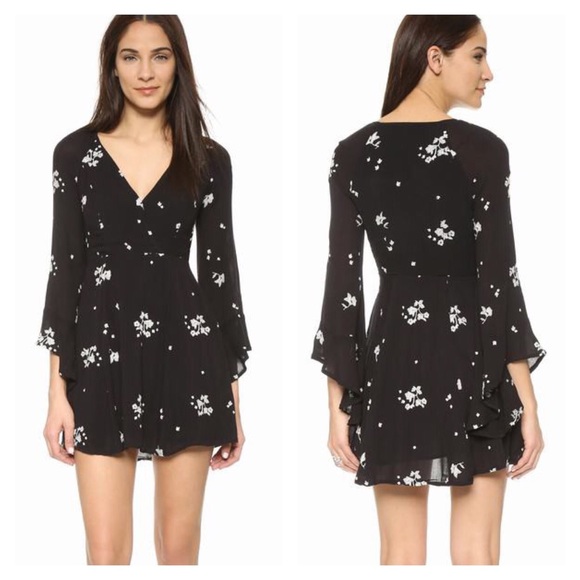 Free People Dresses & Skirts - Free People Jasmine Embroidered Dress in Storm